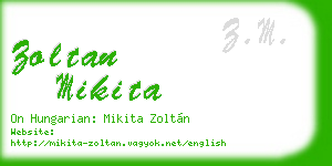zoltan mikita business card