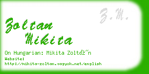 zoltan mikita business card